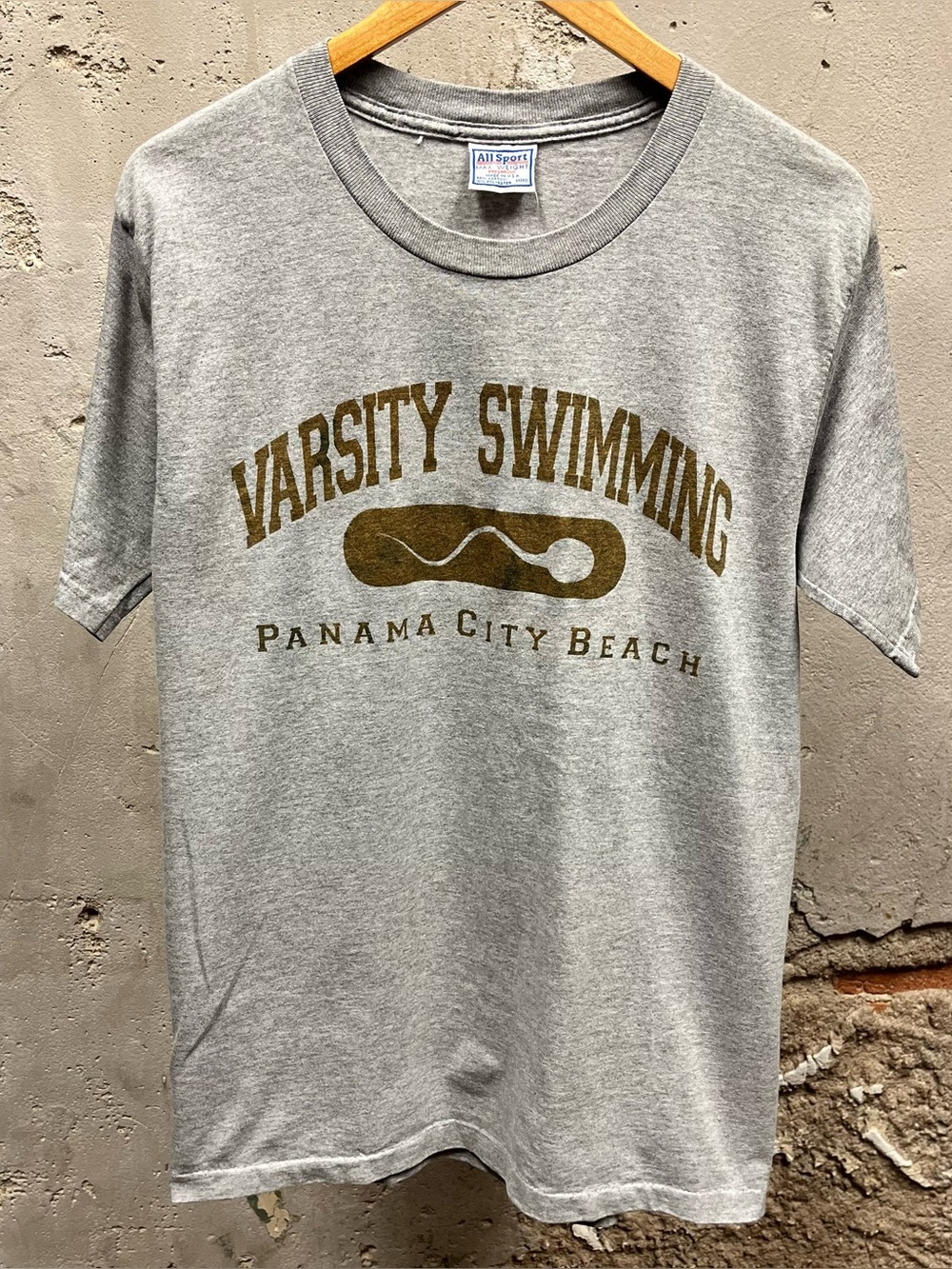 Vintage 90s Varsity Swimming Comedy USA Made Travel Panama City T-Shirt Medium M